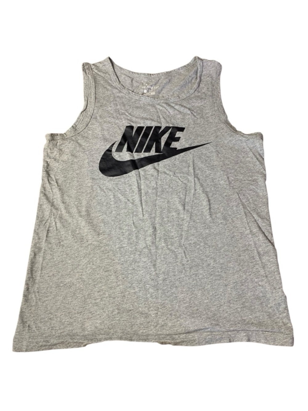 Nike Sportswear Icon Futura Tank Top - Heather Grey/Black - Men’s Small